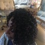 Wig style crimps or curls