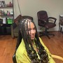 Feed in braids (cornrows for women) hair not included