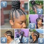 Flip over cornrows