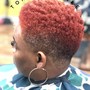 Women's big chop and haircut