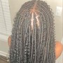 Smedium knotless box braids