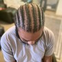 Men’s Straight-back Cornrows (2-6)