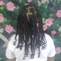 Med Knotless Braids - Waist Length