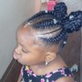 Braids into ponytail w/out weave