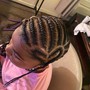 Kid's Braids with natural hair