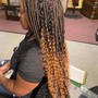 Small BoHo (w/ curly hair) Box Braids