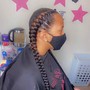 Adult Loc Knot Ponytail (small locs)