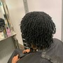 Loc retwist +wash