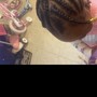 Cornrows w/Hair ext. (Feedins)