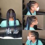 Cornrows / straight back braids/ under wig braids