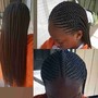 Cornrows / straight back braids/ under wig braids