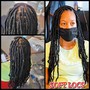 Invisible locs (mid back)