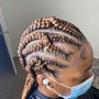 Ponytail cornrows