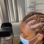 Ponytail cornrows