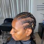 Ponytail cornrows