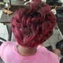 Color + finger wave  pin curls + trim