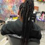 Med knotless  Braids