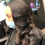 wash and style on relaxed hair