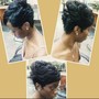 Shampoo and Style relaxed hair