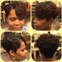 Shampoo and Style relaxed hair