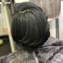 Luxury extension removal and silk press