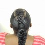 Half-up Half-down ponytail