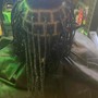 Hematite Crystal Bead locs / braids