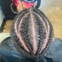 Natural hair Cornrows