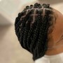 Medium Knotless Braids -Mid back length