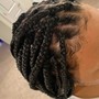 Medium Knotless Braids -Mid back length