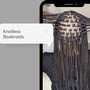 Large / Waist length knotless braids( hair included )