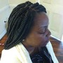 Large / Waist length knotless braids( hair included )