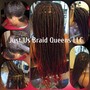 Large Knotless Braids ($50.00 deposit)