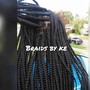 Mixing braiding hair colors