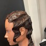 SMedium Short/Bob Knotless w/ Beads or Curls