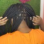 Braids in front Box Braids in back