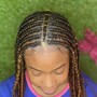 Stitch braids waist length