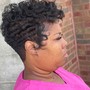 Natural Finger Coils/comb twist