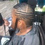 Men's design Braids tapered cut