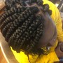 Braided/Flat Twist Updo-NO WEAVE