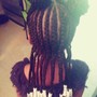 Braided/Flat Twist Updo-NO WEAVE