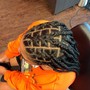 Basic Cornrows with added hair