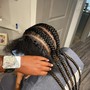 10-14 Straight back Cornrows