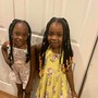 Kid's (girls) scalp Braids with beads ages 2-10 years