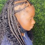 Lemonade braids W/ knotless back