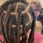 Large Traditional Box Braids