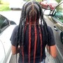 Large knotless braids