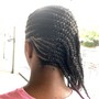 Large knotless braids