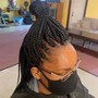 Medium Mid back box braids