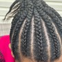 10-20 feed-in knotless Jumbo braids